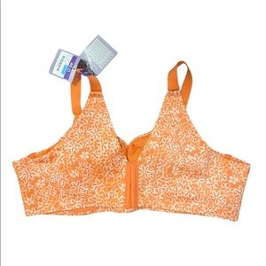 NWT Catherine’s Size 46D Orange Floral Print Bra